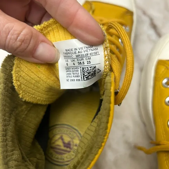 Converse Yellow High-Top Platforms