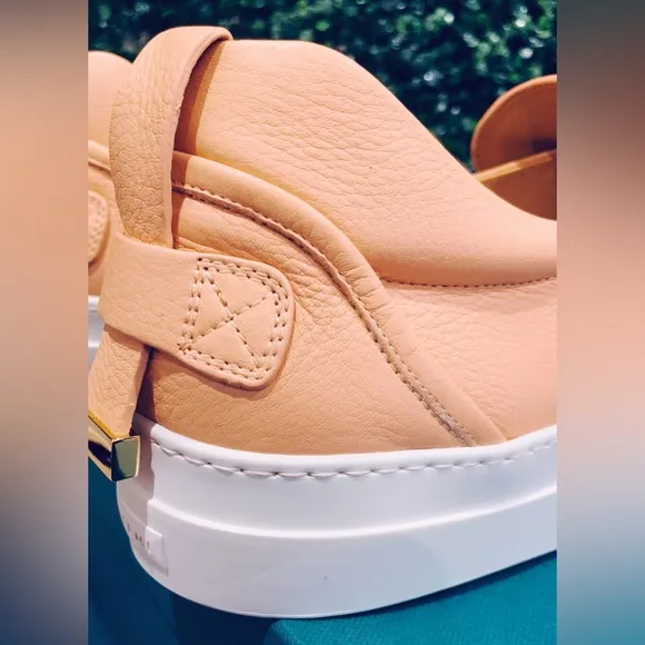COPY - Buscemi 40mm Skate Low Top Leather Sneakers, Skin/White Size EU48(New)