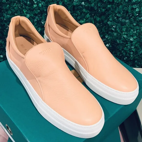 COPY - Buscemi 40mm Skate Low Top Leather Sneakers, Skin/White Size EU48(New)