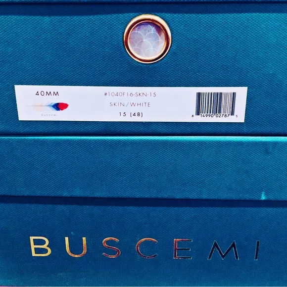 COPY - Buscemi 40mm Skate Low Top Leather Sneakers, Skin/White Size EU48(New)