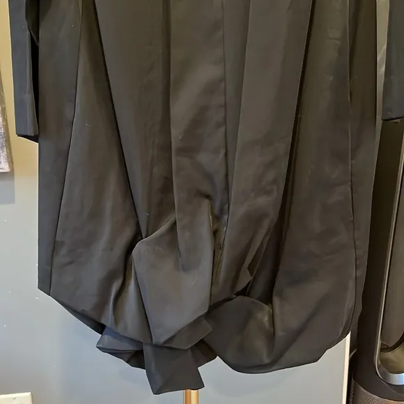 COS Black Bubble Hem Dress | 3/4 Sleeve Modern A-Line | Size 2