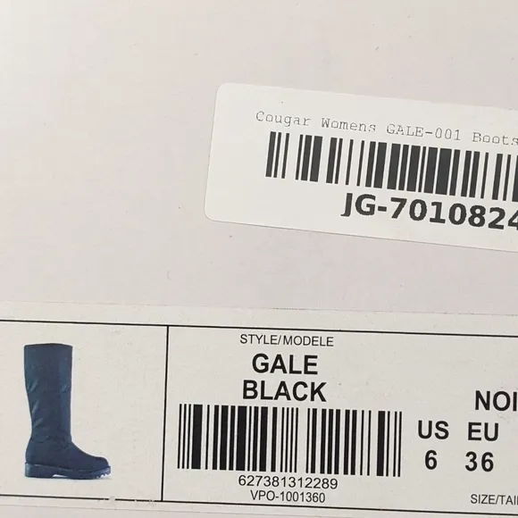 Cougar Gale Waterproof Winter Boots, Black, Women's 6 M