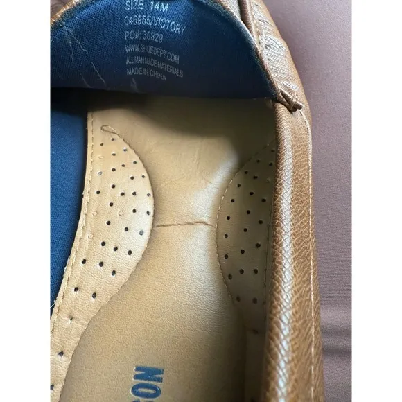 Curt &amp; Larson loafers Moccasins Casual Shoes Brown‎ Size 14M