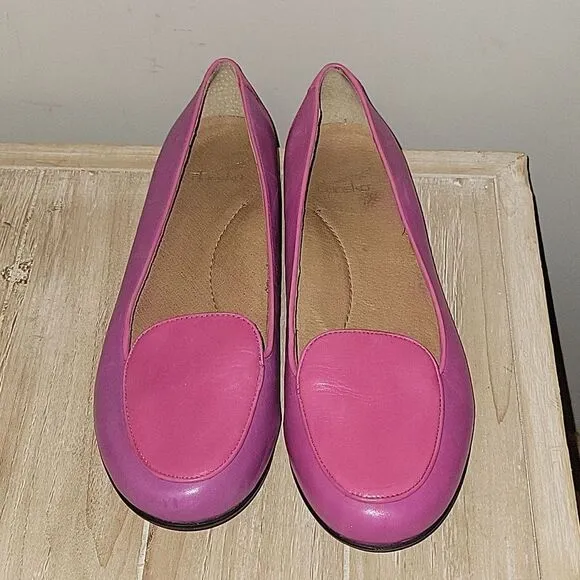 Dansko Leather Nastacia Nappa Orchid/Fuchsia Slip On Ballet Flats Size 8.5 - 9