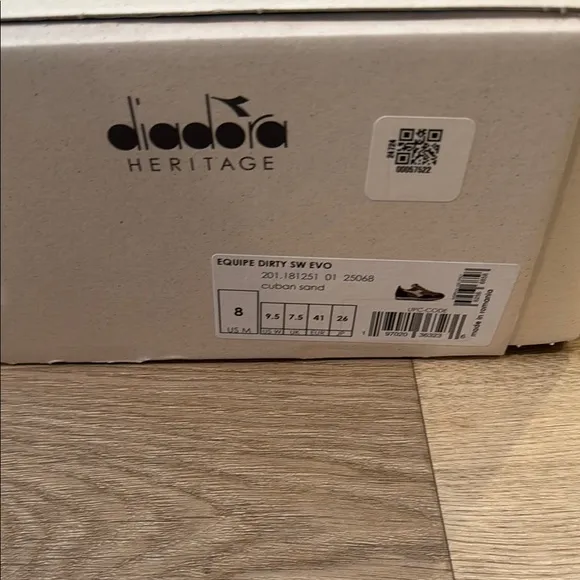 Diadora Gray and Brown Sneakers with Chunky Sole