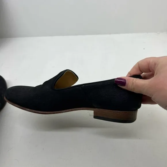 Dieppa Restrepo classic black leather loafers made in Mexico women size 7