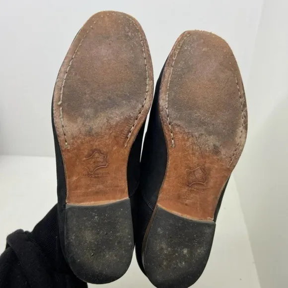 Dieppa Restrepo classic black leather loafers made in Mexico women size 7