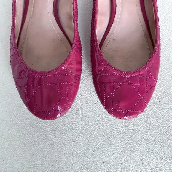 *･๑￫‿ฺ￩๑⊃☆ﾟ.*･｡ﾟDior Patent Leather Ballet Flats