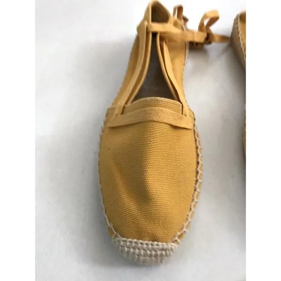 Doen Salvadore Flats Espadrilles Shoes Lace Up Jute