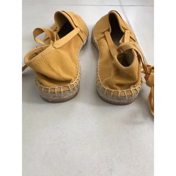 Doen Salvadore Flats Espadrilles Shoes Lace Up Jute