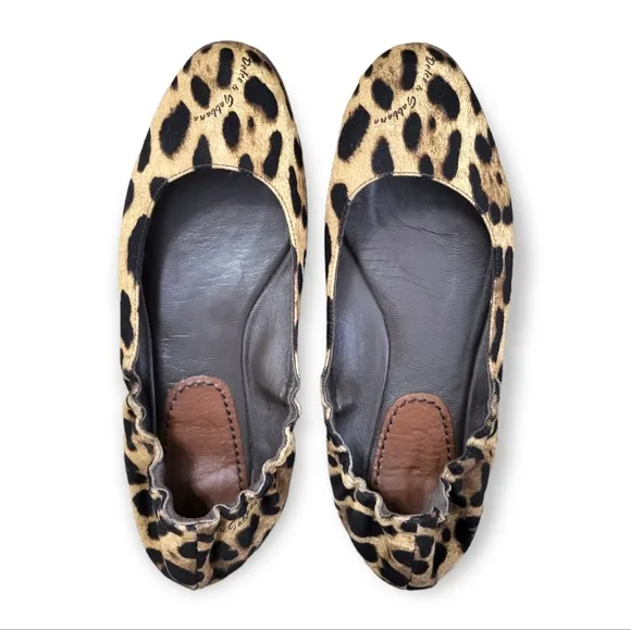 Dolce &amp; Gabbana Leopard Scrunch Ballet Flats EU 37.5 / US 7.5