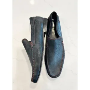 Donald J. Pliner Men's Daryl Soft Leather Slip On Loafers in Blue - Sz 10