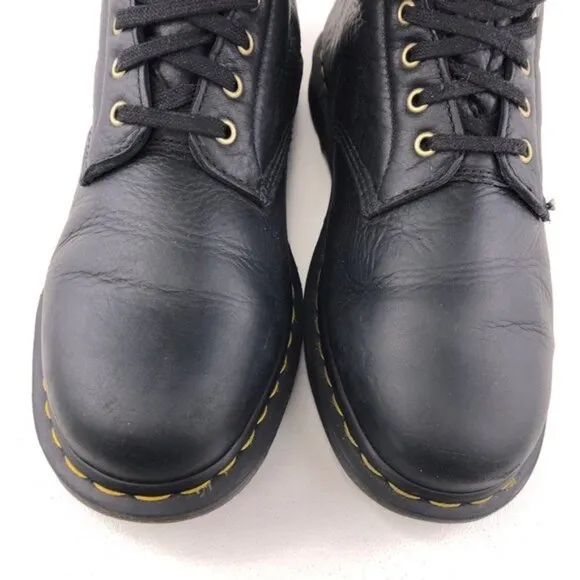 Dr. Martens 1460 Pascal Fur Black Leather Winter Boots 11