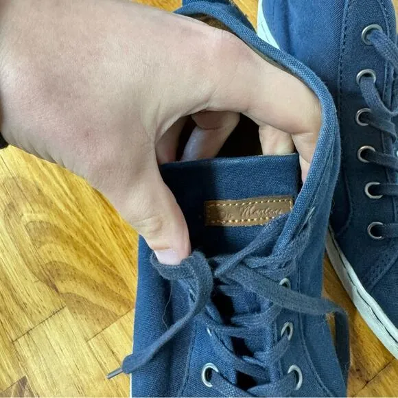 Dr. Martens Coburg Navy Blue Mid Height Lace Up Sneakers Size 9