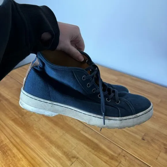 Dr. Martens Coburg Navy Blue Mid Height Lace Up Sneakers Size 9