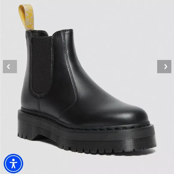 Dr. Martens vegan 2976 Felix platform Chelsea boots with cushion insoles size 6