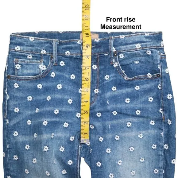 Driftwood Jackie Embroidered Jeans Size 26