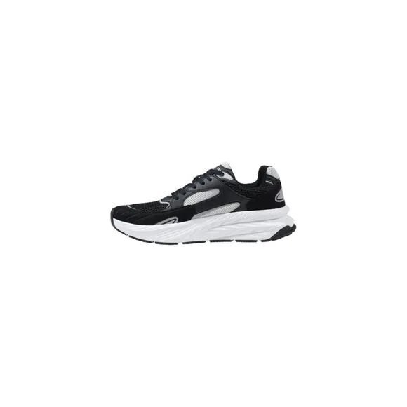 Ea7 Sporty Lace-Up Rubber Sole Sneakers Men Black