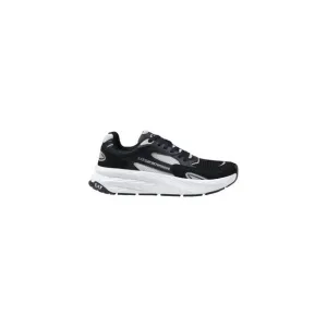 Ea7 Sporty Lace-Up Rubber Sole Sneakers Men Black
