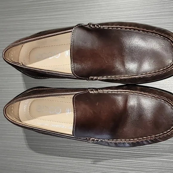 ECCO Classic Moc 2.0 Dark Brown Leather Loafers‎ Men's 43 (9.5) NWOT Condition