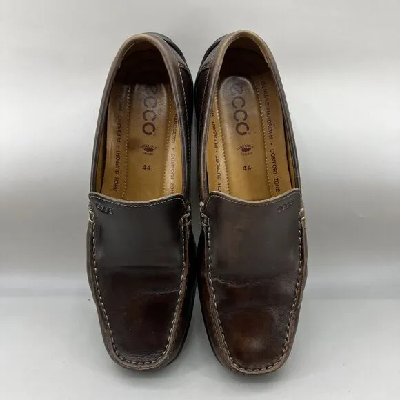 Ecco Classic Moc 2.0 Driving Loafers Men Size 10 10.5 US, 44 EU Brown Low Shoes