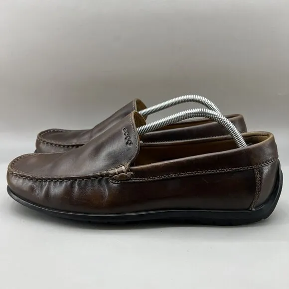 Ecco Classic Moc 2.0 Driving Loafers Men Size 10 10.5 US, 44 EU Brown Low Shoes