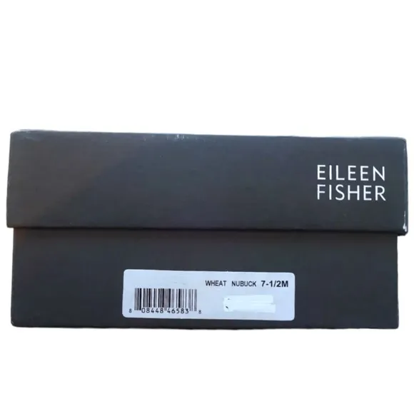 Eileen Fisher Sandals 7 1/2 M Wheat Perforated Leather Lining Strappy CrissCross