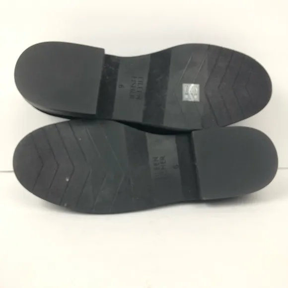 Eileen Fisher women’s black velvet loafers Size 6