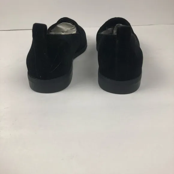 Eileen Fisher women’s black velvet loafers Size 6
