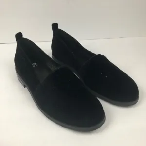 Eileen Fisher women’s black velvet loafers Size 6