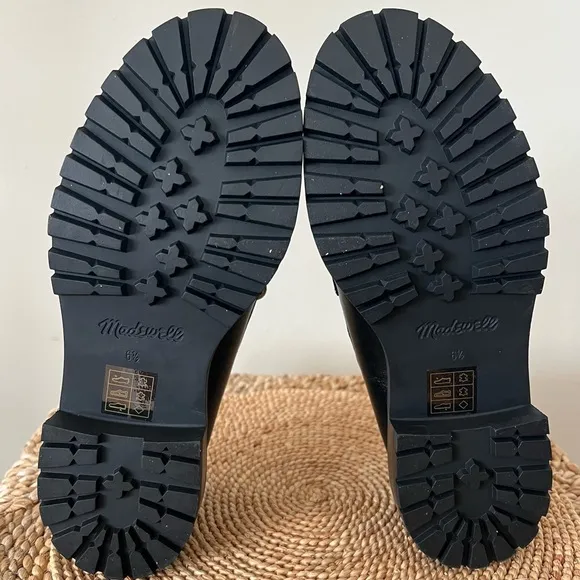 EUC Madewell The Bradley Lugsole Loafer in Leather True Black Size 6.5