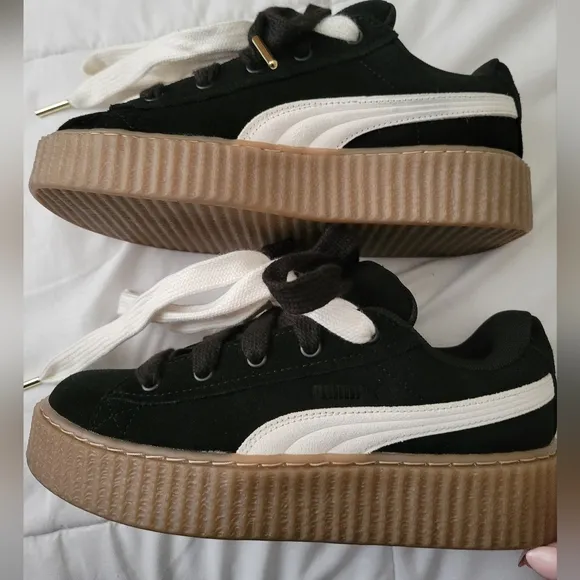Fenty X PUMA Black and White Sneakers