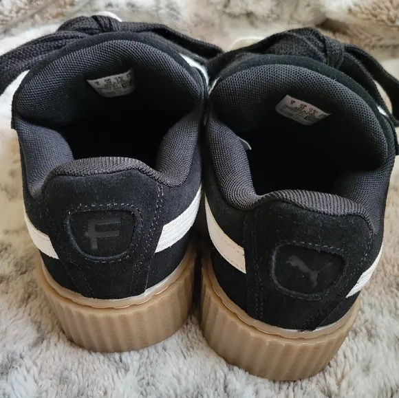 Fenty X PUMA Black and White Sneakers