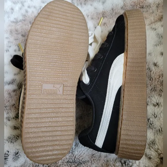 Fenty X PUMA Black and White Sneakers