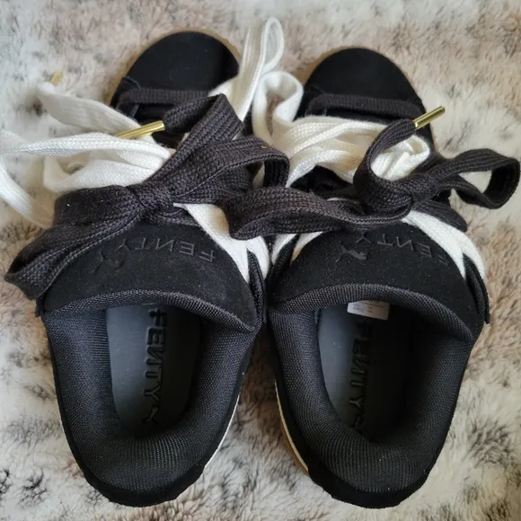 Fenty X PUMA Black and White Sneakers