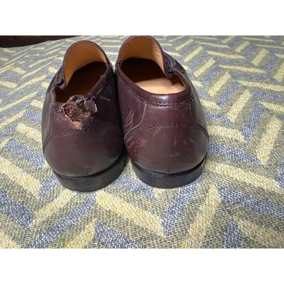 Ferragamo Men's Size 11 Ree Double Gancini Bit Loafers – Brown Leather