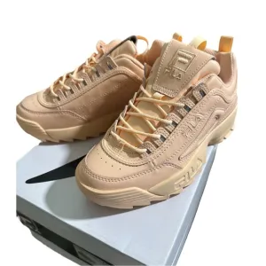 Fila Tan Chunky Sneakers with Thick Sole