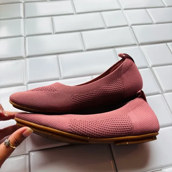 FitFlop Allegro Ballerina Knit Rose pink size 8.5