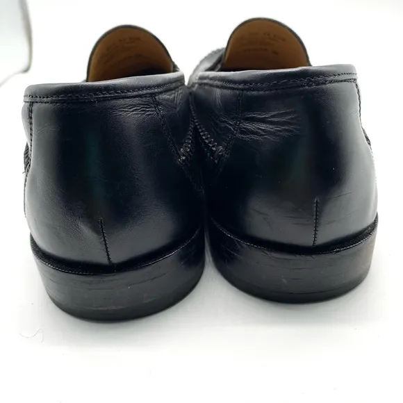 Florsheim Loafers Pisa tassel crocodile black SZ 13.