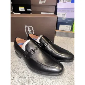 Florsheim Zaffiro Moc Toe Black Bit Loafer Dress Shoe Men's Size 10.5 Wide