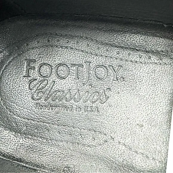 FootJoy Classics Black Leather Tassel Loafers Made in USA 75309 Men Size 11.5 B