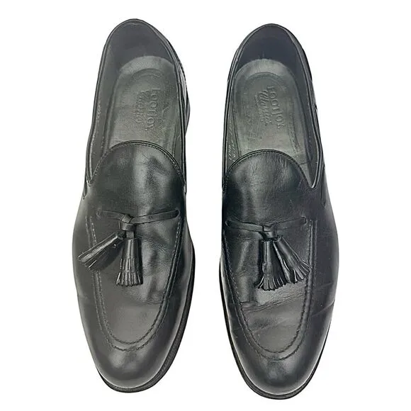 FootJoy Classics Black Leather Tassel Loafers Made in USA 75309 Men Size 11.5 B