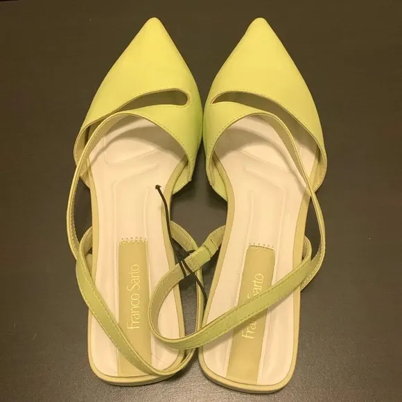 FRANCO‎ SARTO Canary Ballet Slingback Flats in Pistachio