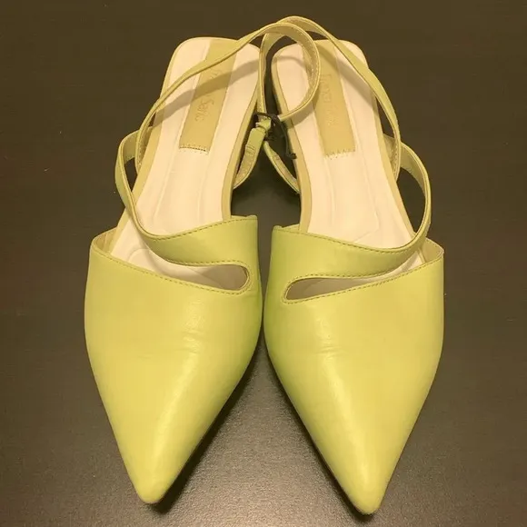 FRANCO‎ SARTO Canary Ballet Slingback Flats in Pistachio