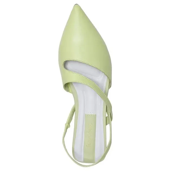 FRANCO‎ SARTO Canary Ballet Slingback Flats in Pistachio