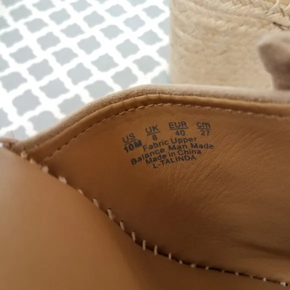 Franco Sarto Talinda Espadrilles 10 NWOB