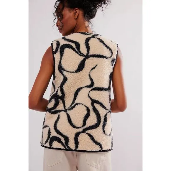Free People Damson Madder Marta Borg Gilet $155