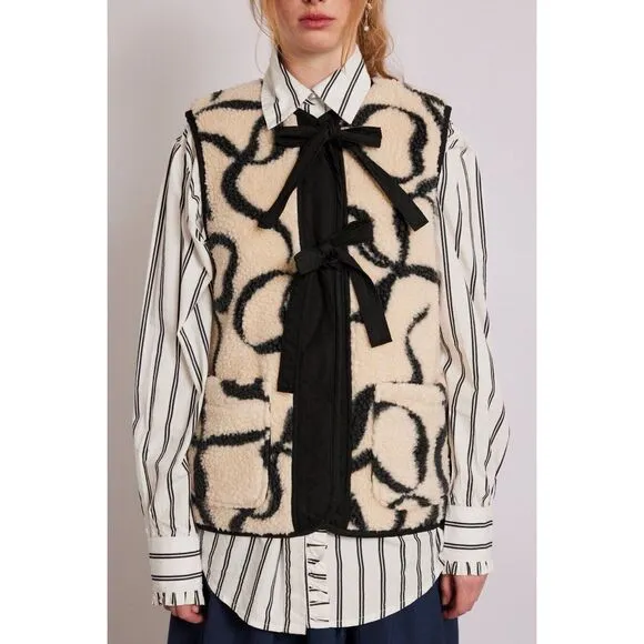 Free People Damson Madder Marta Borg Gilet $155