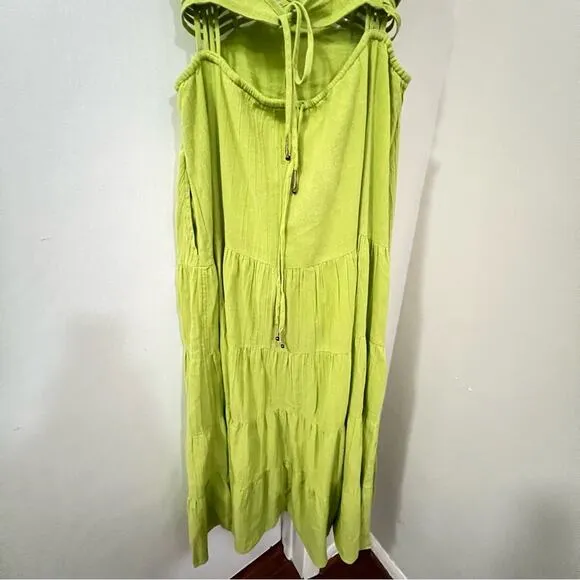 Free People Green Auralie Maxi Size Small