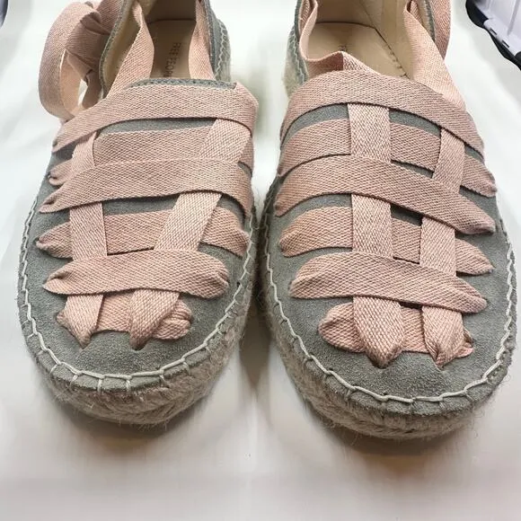Free People Lace Up Heat Wave Wrap Espadrilles Size 8.5/9 EU 39 NWOB